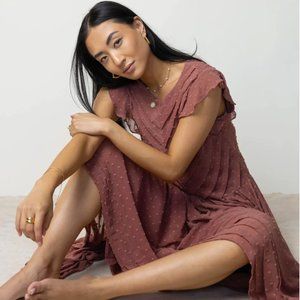 ULYSSES MAXI DRESS IN MAUVE